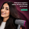 Lekka suszarka do włosów o ergonomicznym kształcie zapewniająca wygodne użytkowanie każdego dnia.