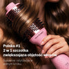 Szczotka na gorące powietrze 2 w 1 łącząca suszarkę i okrągłą szczotkę dla profesjonalnej stylizacji.