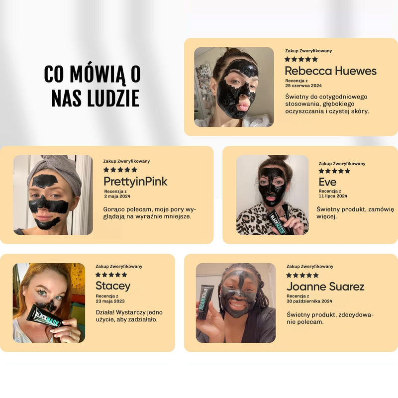 Maska do wielokrotnego uzycia oczyszczajaca skore