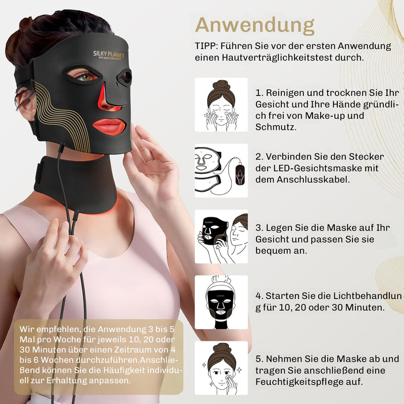 LED Lichttherapie Maske LUMIDARK