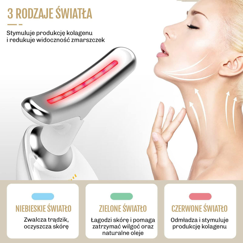 Urzadzenie stymulujace produkcje kolagenu i elastyny