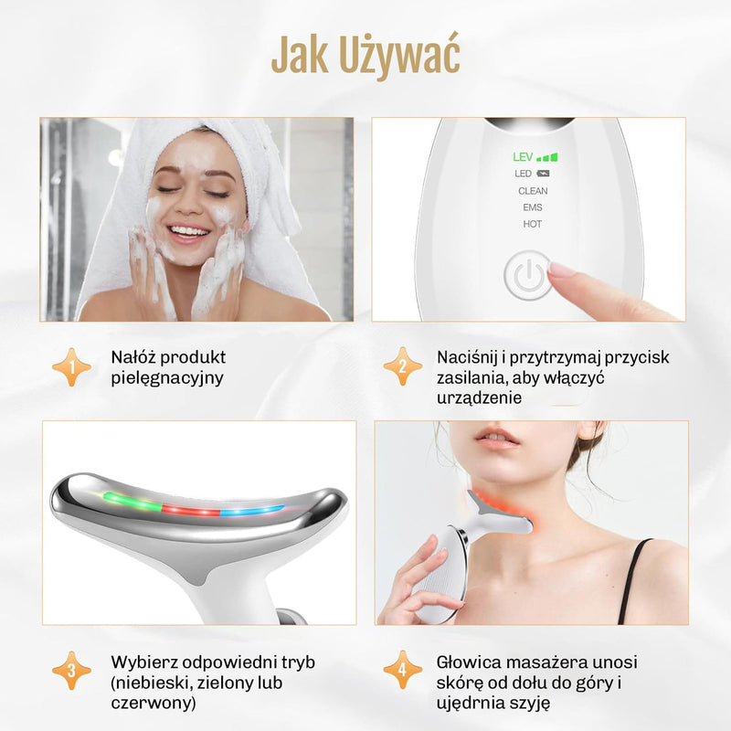 Urzadzenie do codziennej pielegnacji z widocznymi efektami