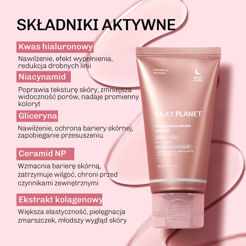 Maska poprawiajaca elastycznosc i nawilzenie skory