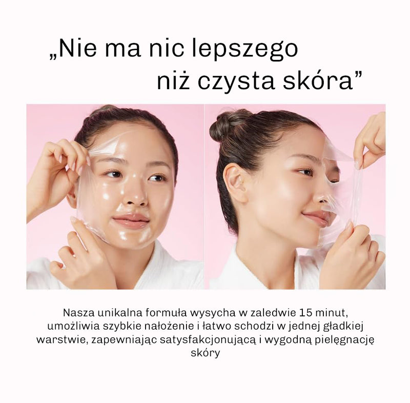 Maska peel off dajaca rano gladka i promienna skore