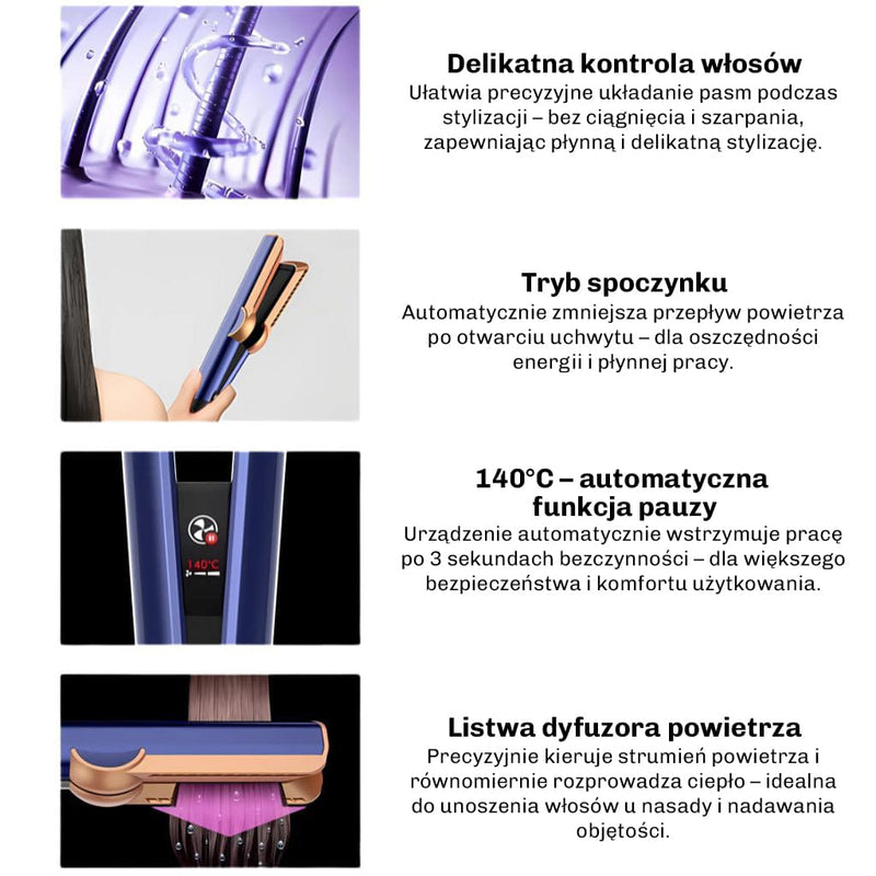 Prostownica z regulacja temperatury dla kazdego typu wlosow