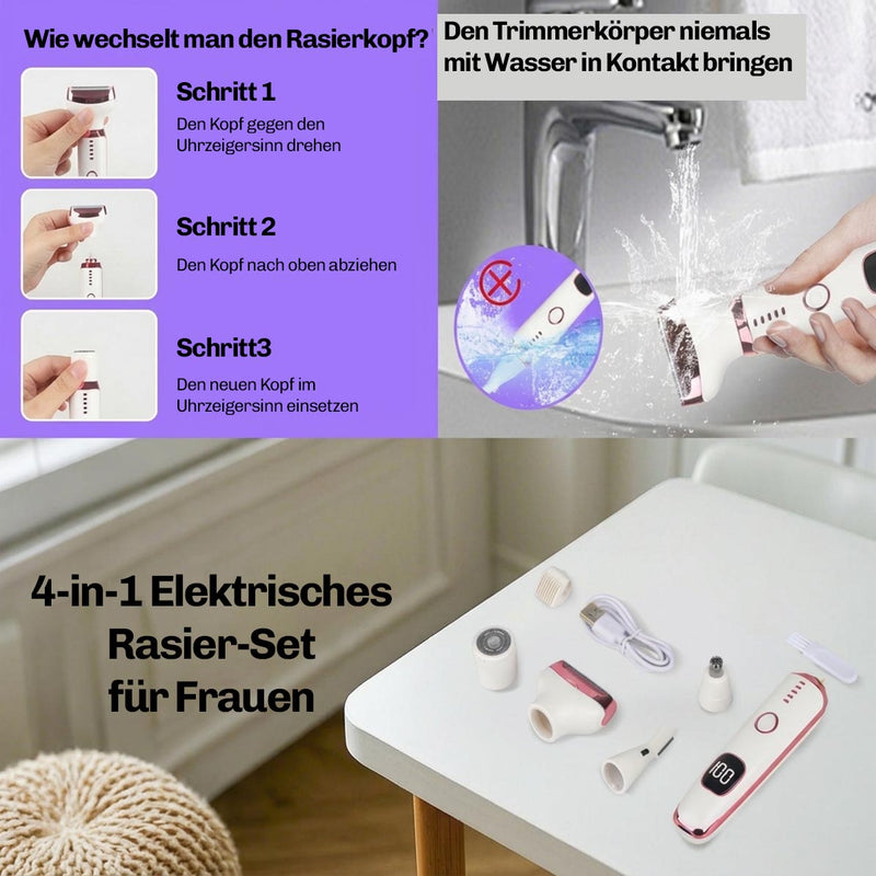 4-in-1 LED Rasierer Elite+