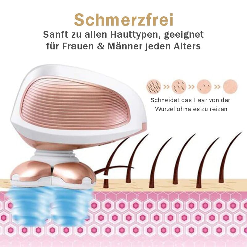 Silky Planet 4D Rasierer Gently Spa geeignet für alle Hauttypen – auch empfindliche Haut dank hypoallergener Klingen und sanftem Rasurgefühl.