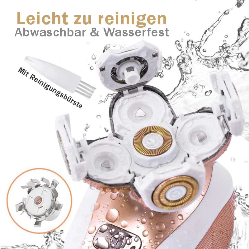 Silky Planet 4D Rasierer Gently Spa – vollständig wasserdichtes Design (auch unter der Dusche nutzbar) für flexible Anwendung.