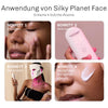 Teil der Beauty-Routine: Silky Planet LED Lichttherapie Gesichtsmaske im Einsatz für jugendliches Aussehen – nur wenige Minuten täglich.
