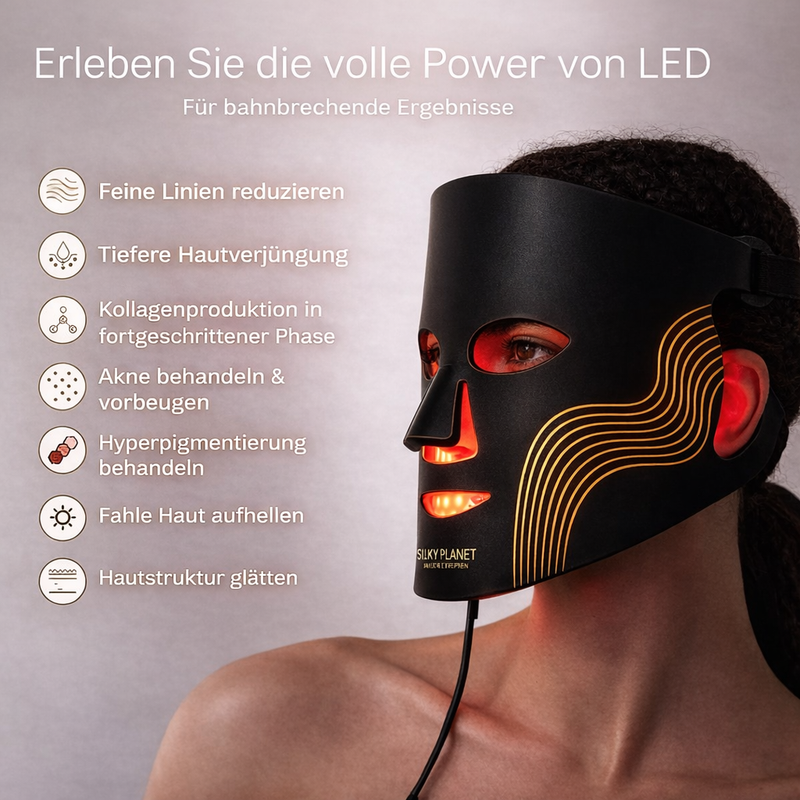 Mascarilla facial LED anti-edad