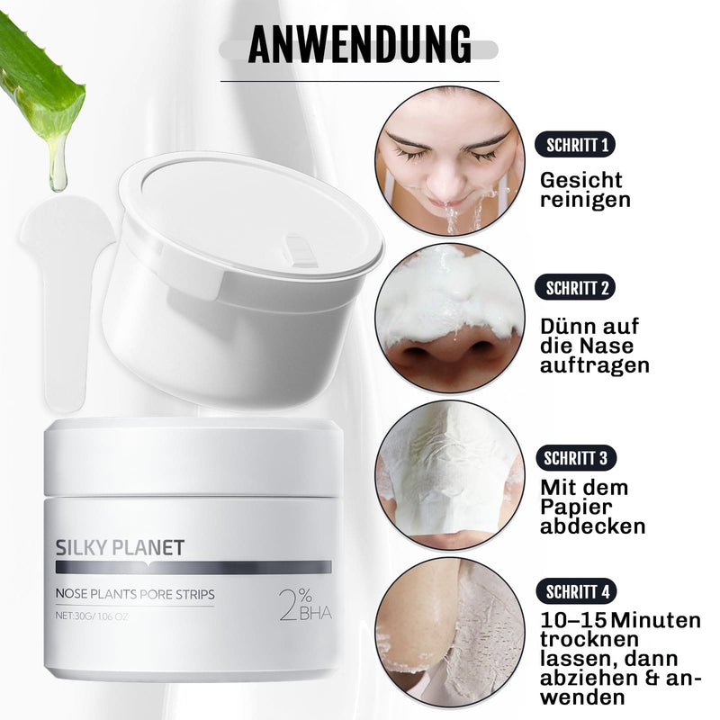 Detailaufnahme der Textur der Mitesser Home Creme von Silky Planet – leicht aufzutragen, zieht schnell ein, angenehmes Hautgefühl.