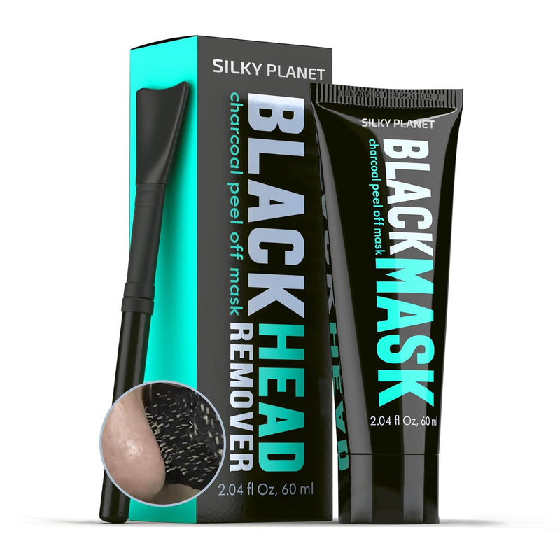 Silky Planet Mitesserentferner Maske mit intensiver Peel-Off-Formel für porentiefe Reinigung und sichtbare Verbesserung des Hautbildes.