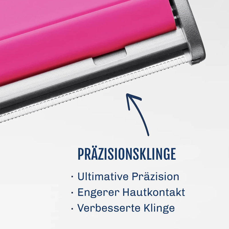 Geschenk-Verpackung des SILKYFLASH+ Haarentfernungsgeräts – stilvolle Präsentation ideal als Beauty-Geschenk.