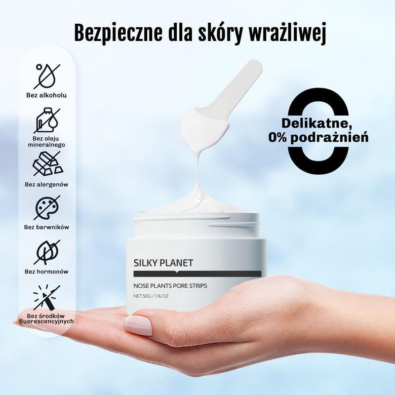 Maska usuwajaca zaskorniki dla gladkiej i czystej skory