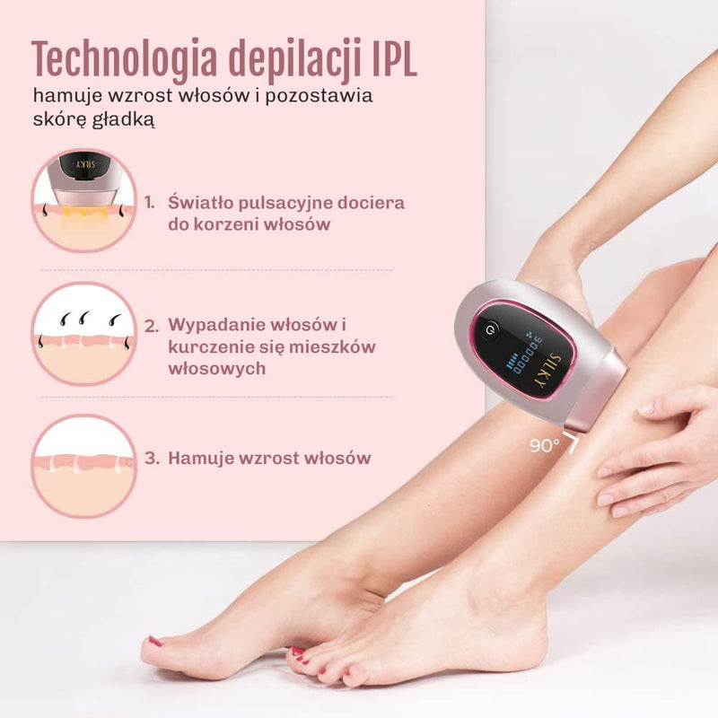 IPL z 300000 impulsow do dlugotrwalej depilacji
