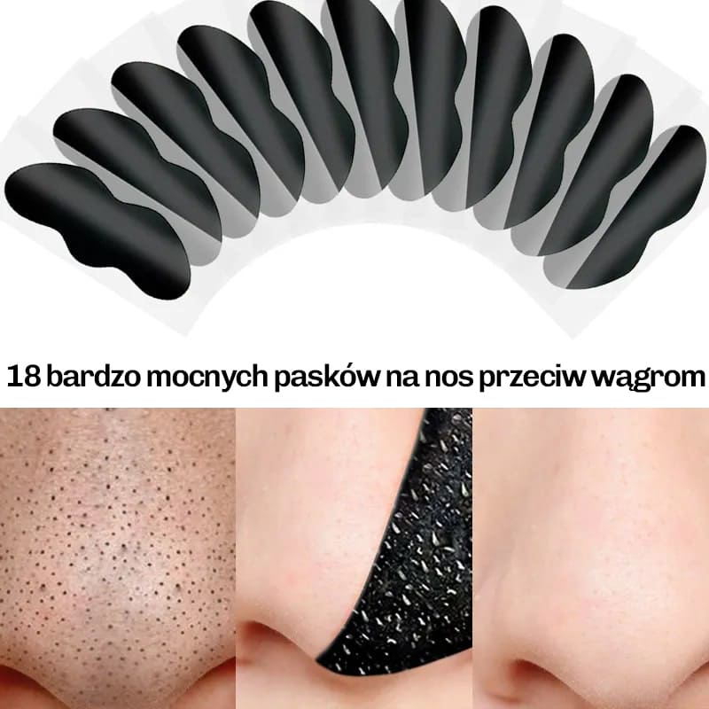 Opakowanie 18 plastrów do regularnego oczyszczania por