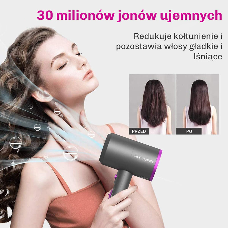 Suszarka nadajaca gladkosc i naturalny polysk wlosom