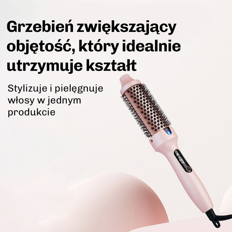 Szczotka z szybkim nagrzewaniem i rownomiernym rozkladem ciepla
