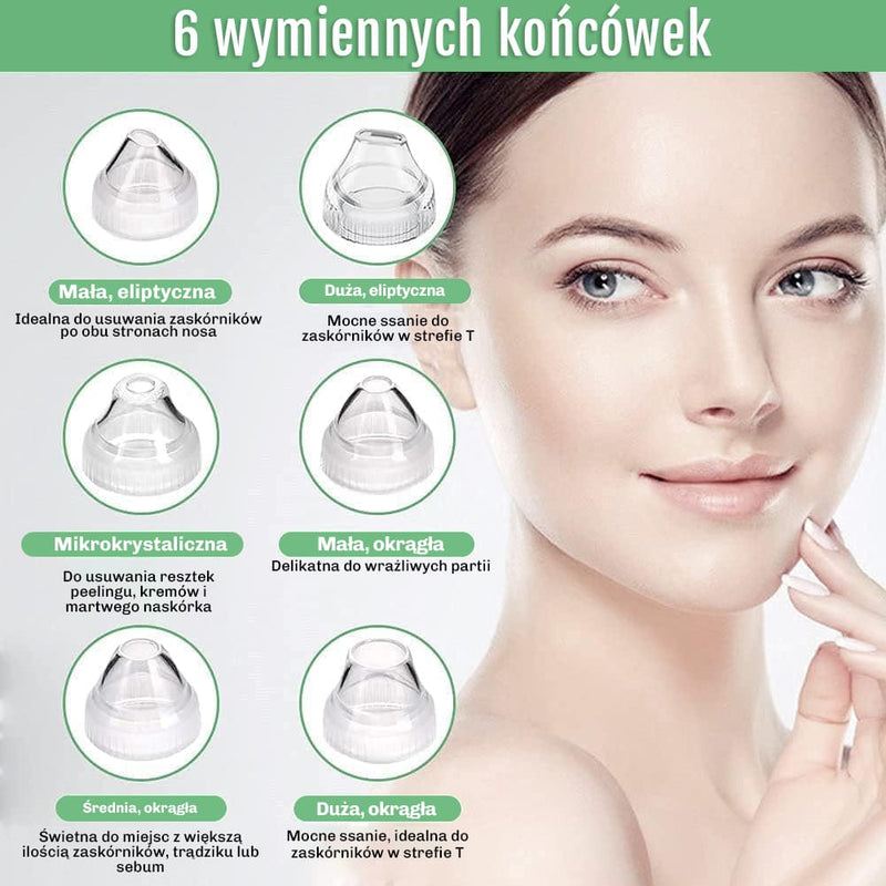 Technologia vacuum usuwajaca sebum i zanieczyszczenia