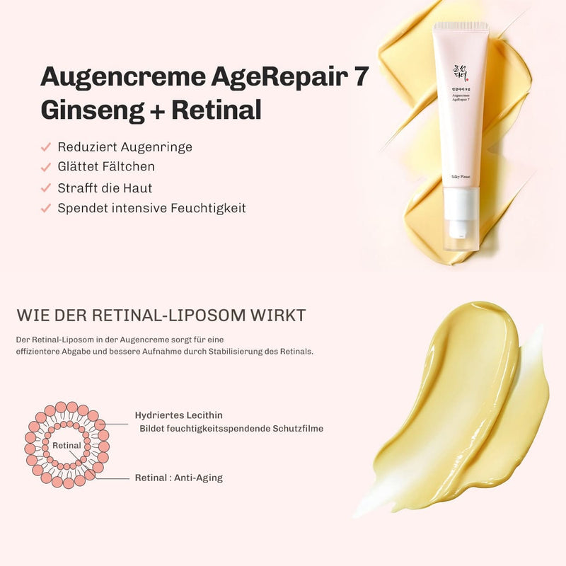 Präzises Auftragen der Augencreme – hygienische Entnahme, gezielte Pflege der Krähenfüße