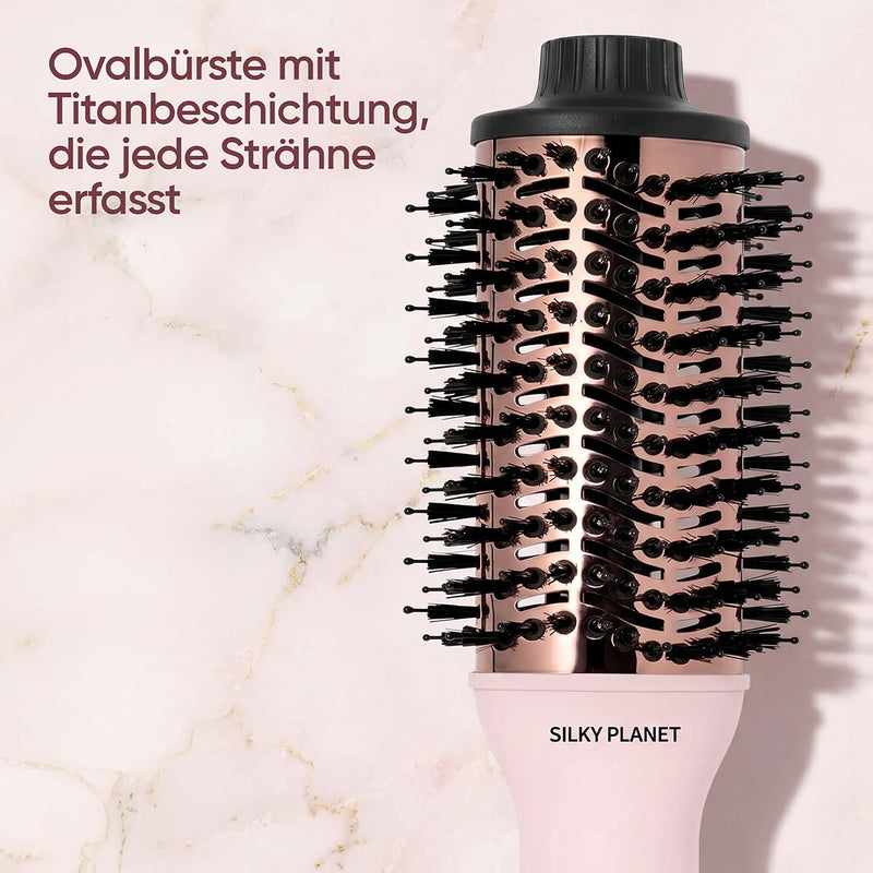 Blowout-Bürste für voluminöse Frisuren und glattes Haar mit professionellem Finish.
