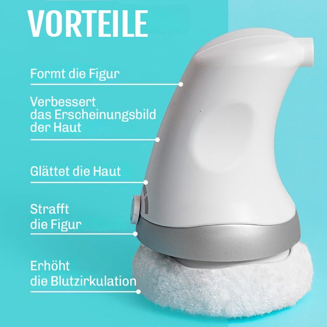 Detail: Massageaufsatz mit Rollen – für tiefenwirksame, gleichmäßige Anti-Cellulite Massage.