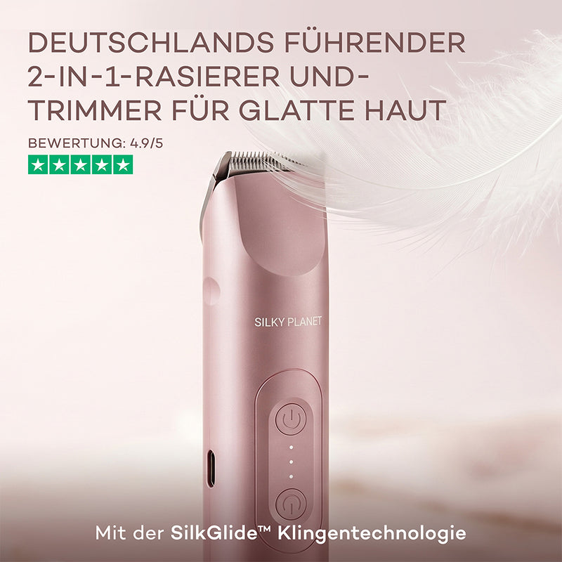 DuoCare Intimtrimmer und Gesichtstrimmer fuer empfindliche Hautbereiche