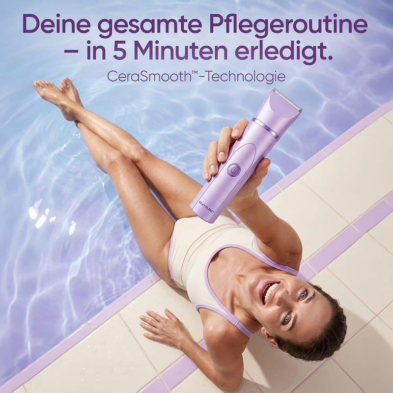 Intimrasierer für Damen und Herren mit präzisem Schnitt und angenehmer Anwendung.
