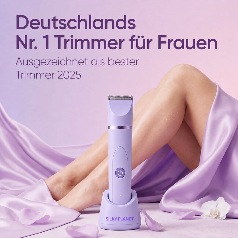 SilkyPlanet TrimCare Intimtrimmer für eine hautschonende Rasur im Intimbereich und der Bikinizone.