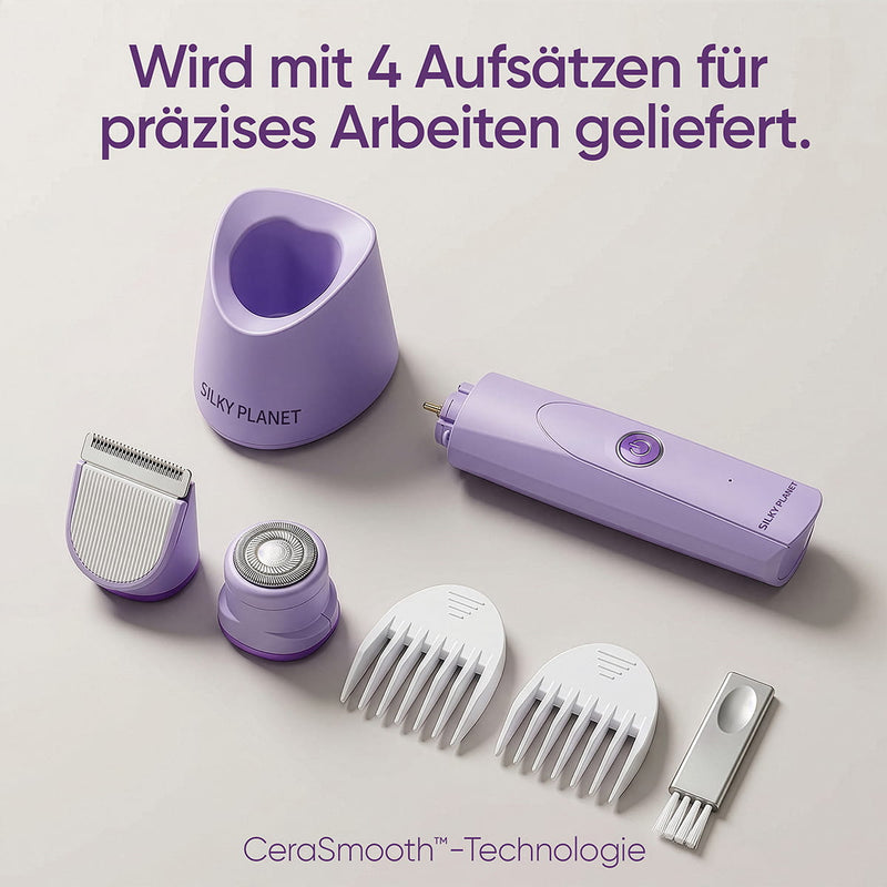TrimCare Körper- und Intimtrimmer für eine sichere, präzise und komfortable Haarpflege.