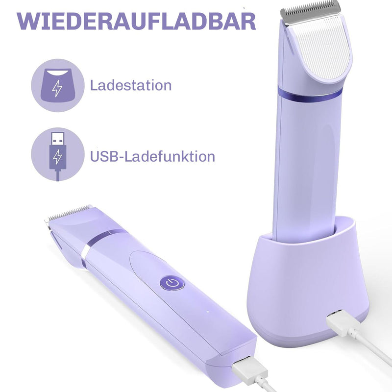 Kabelloser Koerperhaartrimmer fuer flexible und einfache Pflege