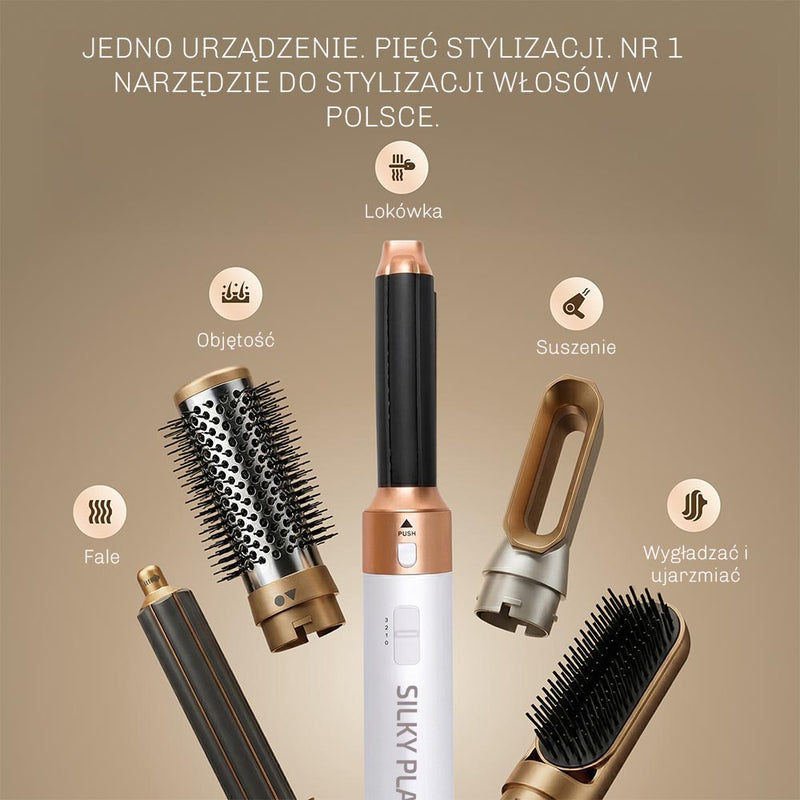 Lokówka CloudAir z technologią AirFlow zapewniająca równomierne rozprowadzanie ciepła i delikatną stylizację.