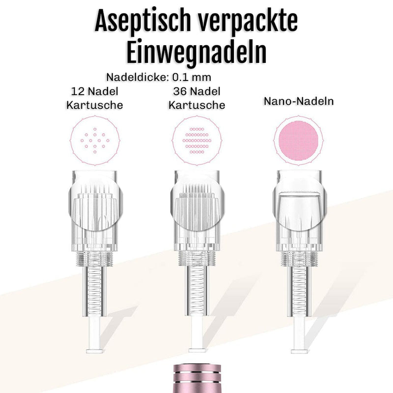 Anwendung im Gesicht: sanfte, gleichmäßige Linienführung – verbessert die Aufnahme von Pflegewirkstoffen