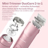2-in-1 Damen Trimmer mit Doppelkopf – präziser Gesichtshaarentferner & Body-Aufsatz für Bikini- & Achselbereich