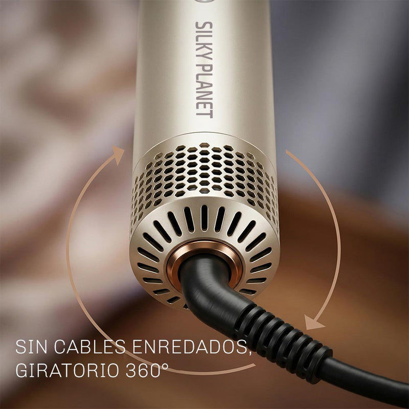 Rizador de pelo para crear rizos con volumen y una fijación duradera durante todo el día.