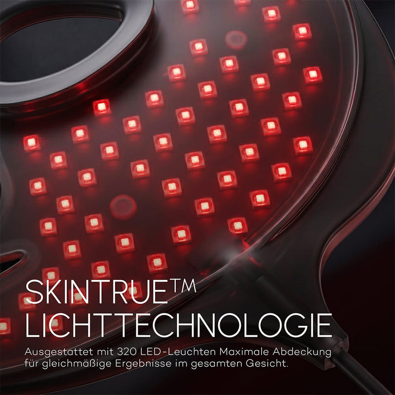 Rotlichttherapie Maske fuer natuerliche Hautregeneration und Glow
