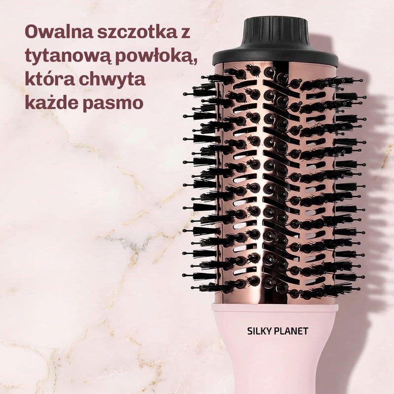 Szczotka do efektu blowout zapewniająca większą objętość, gładkość i fryzurę jak z salonu.