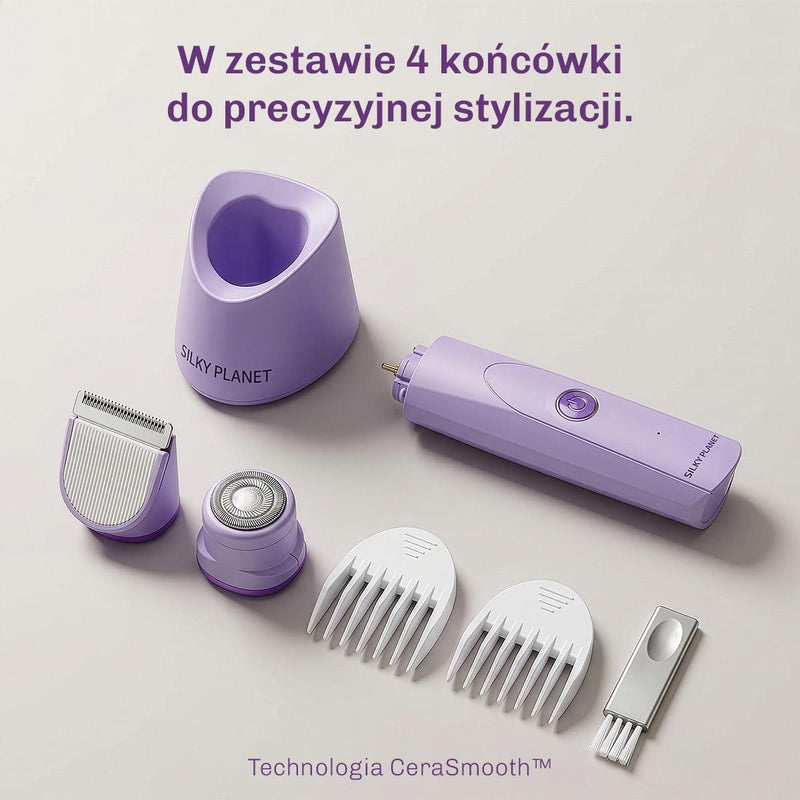 Trymer do ciała i miejsc intymnych zapewniający precyzyjne oraz komfortowe usuwanie włosów.