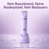 Wasserdichter Intimtrimmer für die Anwendung unter der Dusche oder auf trockener Haut.